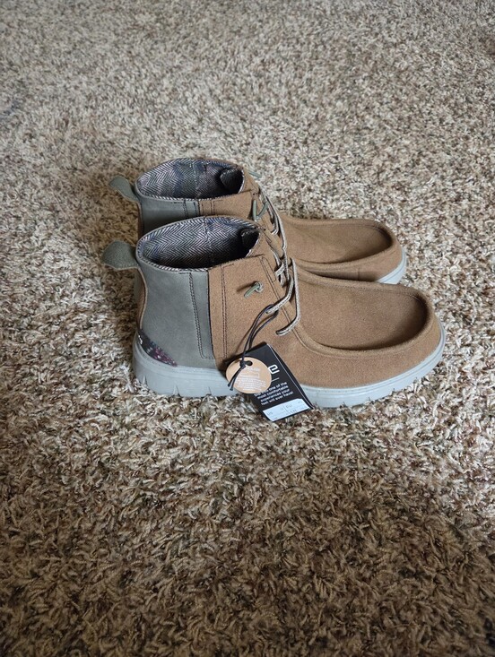HEYDUDE Boris Eco Booties Tan And Gray Brand New With Tags Mens Size 12 main image 7